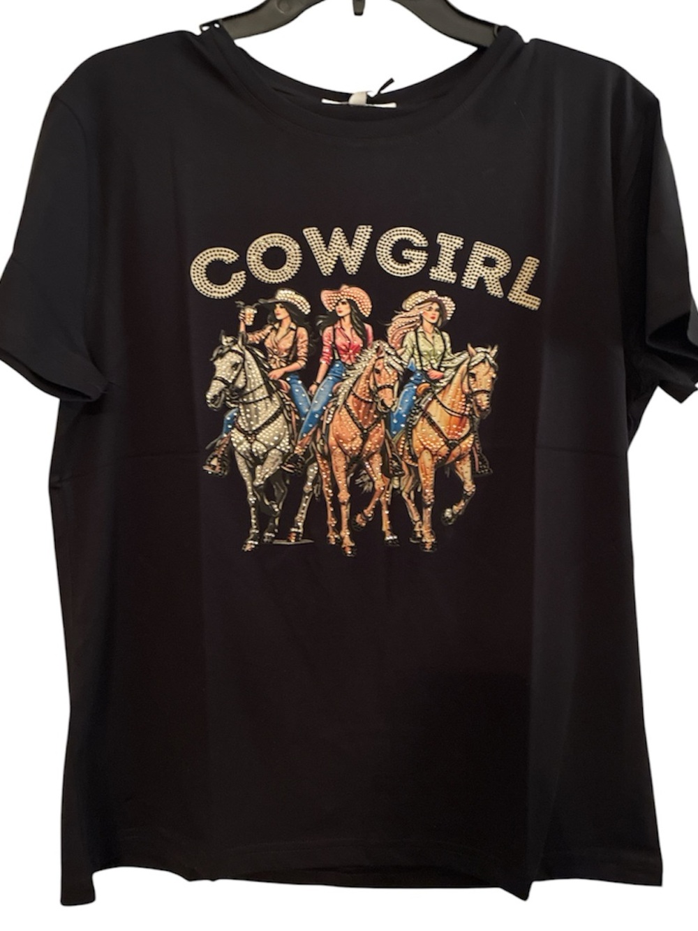 Boutique Western Tee Black NWT SZ L/XL